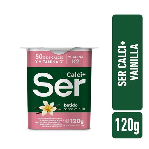 Yogur Calci+ Batido Vainilla 120 Gr Ser