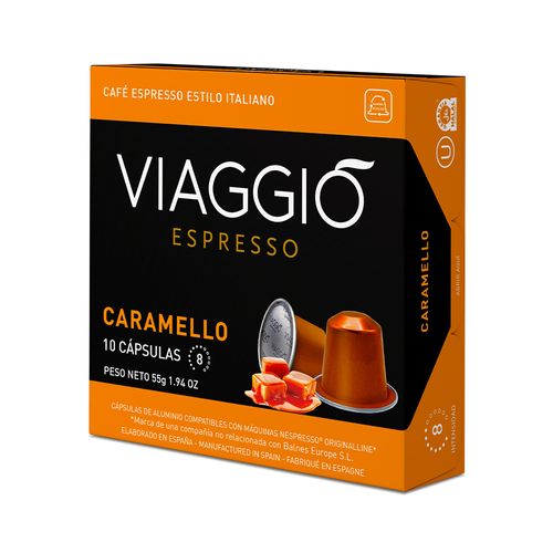 Café Esperesso En Capsulas Caramelo Viaggio 55 Gr