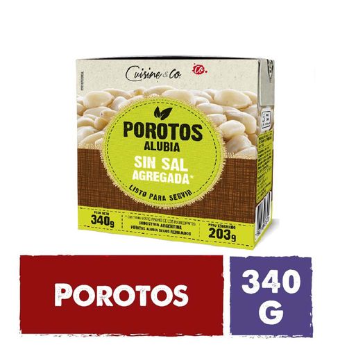 Porotos Alubia Sin Sal X 203 Gr Cuisine & Co