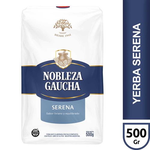 Yerba Mate Nobleza Gaucha Suave X500g Sin Tacc