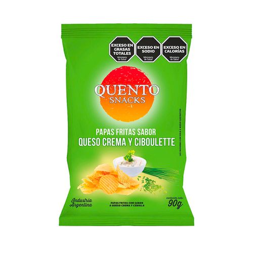 Papas Fritas Quento Snacks Crema & Cibou