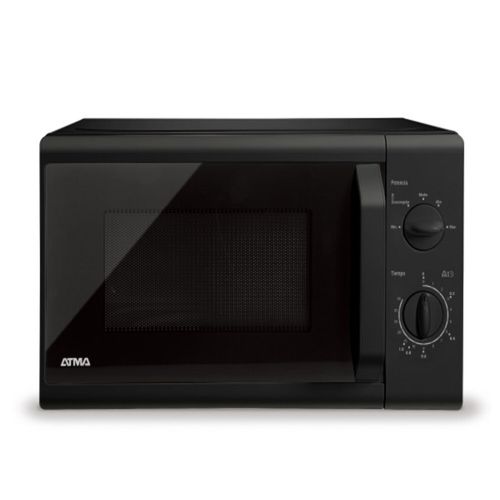 Microondas Rotativo Negro  20 L Atma