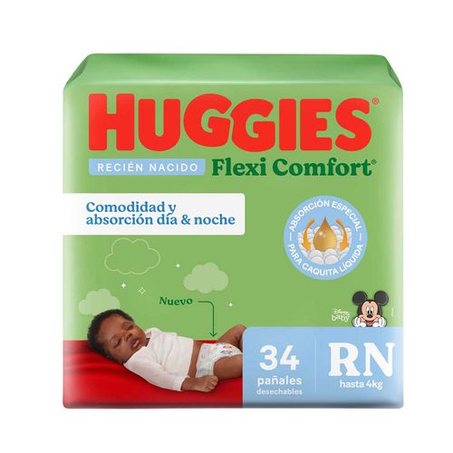 Pañales Huggies Flexi Comfort Disney Rn 34u