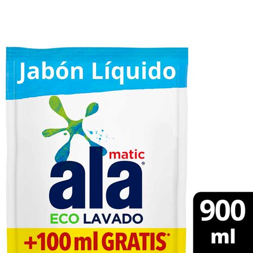 Jabon Liquido Ala Ecolavado Max Blancura Dp 90