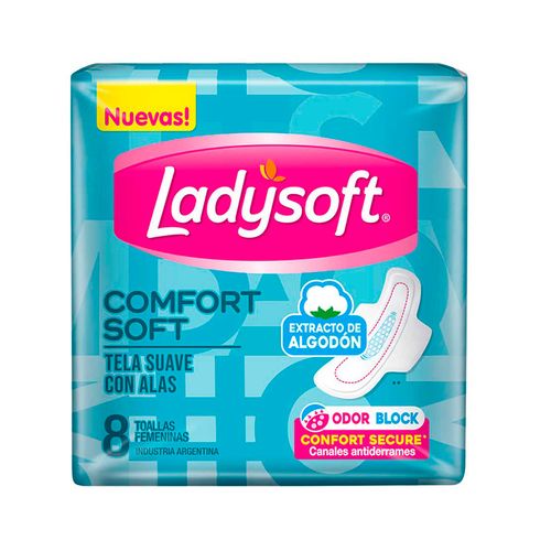 Toallas Femeninas Ladysoft Comfort Soft - 8 U