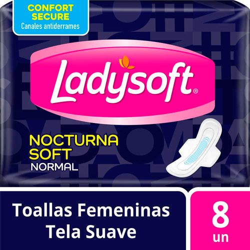 Toallas Femeninas Nocturna Soft 8 Un Ladysoft