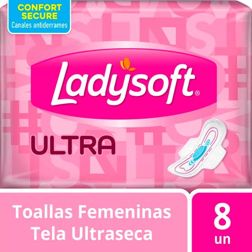 Toallas Femeninas Ultra Seca 8 Un Ladysoft