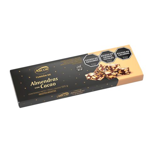 Turron Arcor De Almendras C/cacao 100g