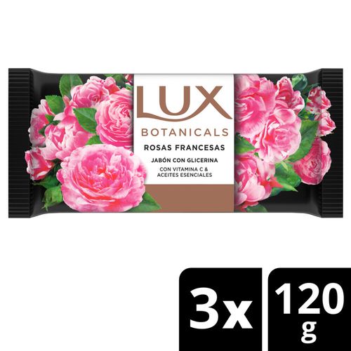 Jabón en Barra Rosas Francesas Multipack x3 120 Gr Lux