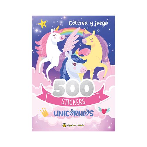 Libro Unicornios 500 Stickers Guadal