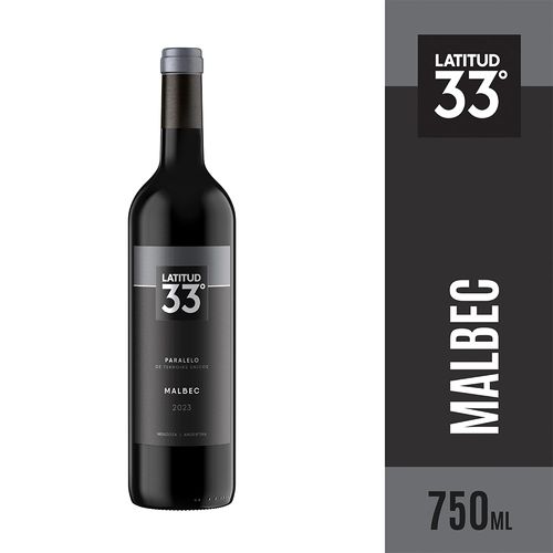 Vino Latitud 33 Malbec 750 Cc