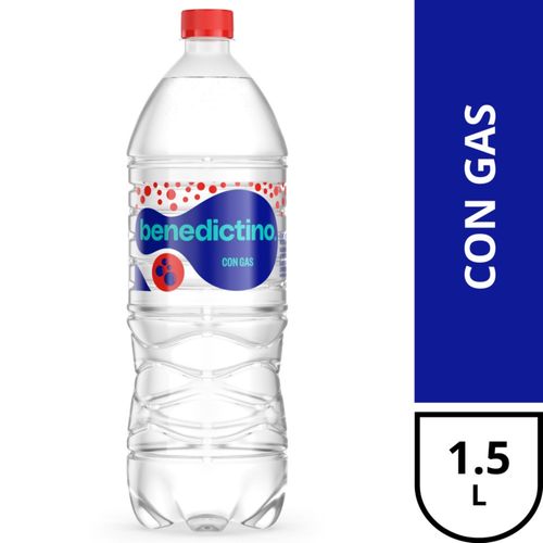 Agua De Mesa Benedictino Con Gas 1,5 L