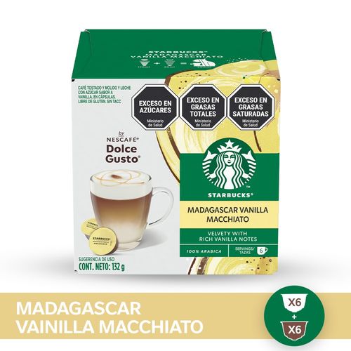 Starbucks® Cápsulas Madagascar Vainilla Macchiato 12 U