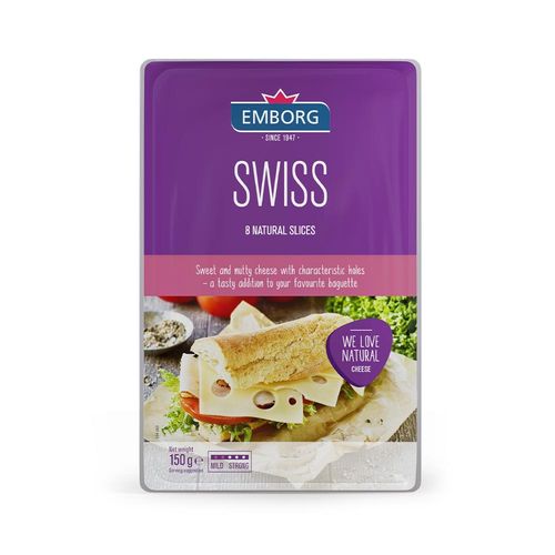 Queso Suizo En Fetas Emborg 150 G