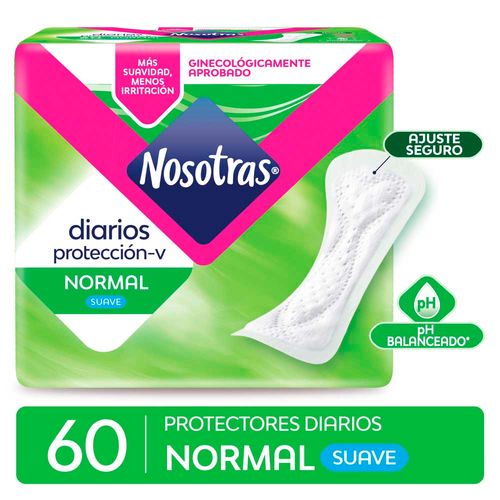 Protector Diario Nosotras Normal Con Caléndula X 60 U