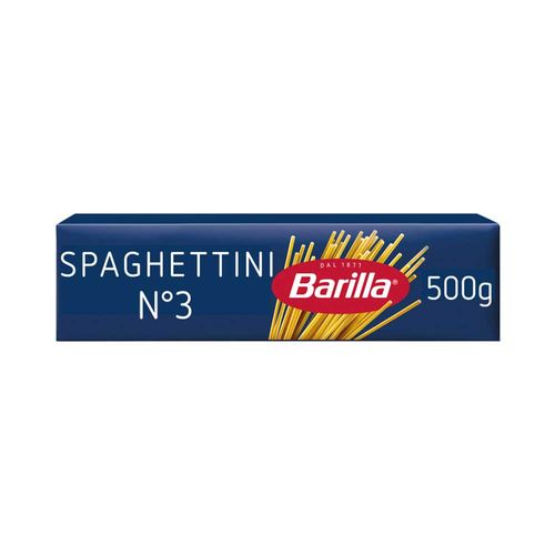 Fideos Barilla Largos De Sémola Spaghettini N°3 500 Gr