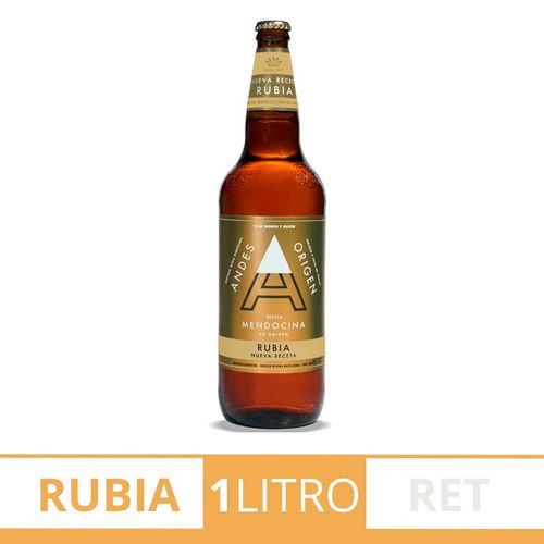 Cerveza Andes Origen Rubia 1lt