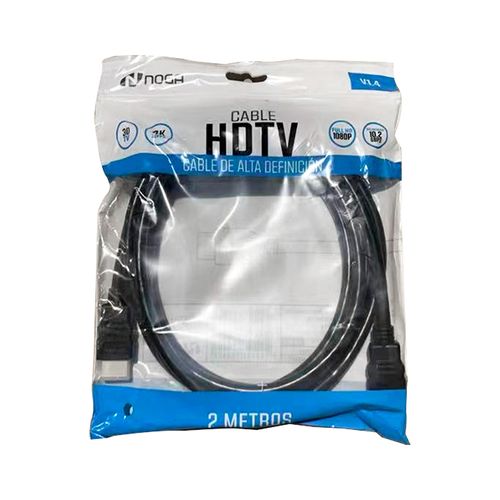 Cable HDMI 2Mts 2,0V Bolsa 4K Noga