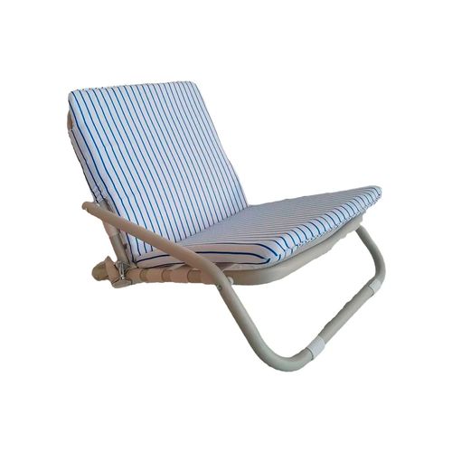 Silla Playa Acolchada Lineas Azul Outzen