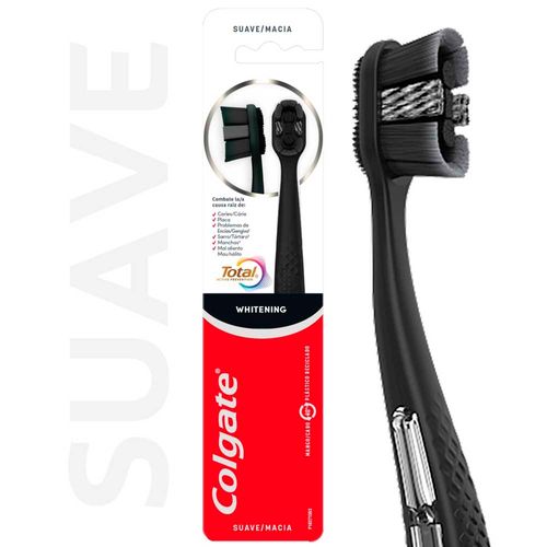 Cepillo de Dientes Total Whitening Suave 2 Un Colgate
