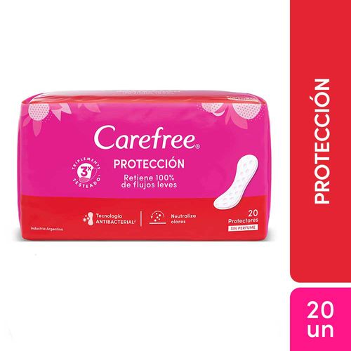 Protectores Diarios Carefree Protección X20 Un