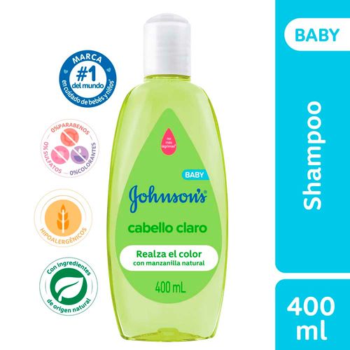 Shampoo Baby Cabello Claro 400 Ml Johnson's