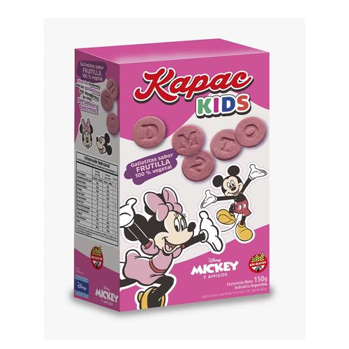 Galletitas Sin Gluten Sabor Frutilla Disney X 150 Gr Kapac