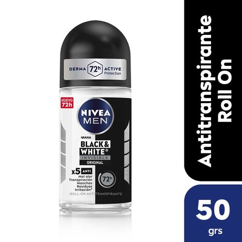 Desodorante Nivea Men Invisible B&w Roll On 50 Ml