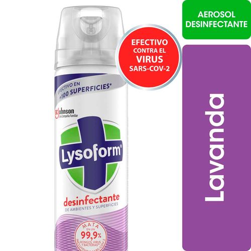 Desinfectante Ambiente Lysoform Lavanda Aerosol 360ml