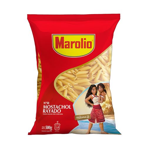 Fideos Marolio Mostachol Rayado 500g