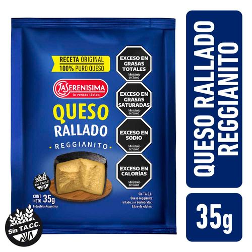 Queso Reggianito Rallado La Serenisima 35gr