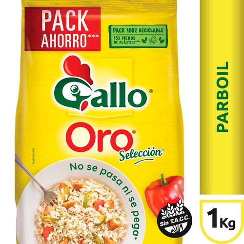 Arroz Parboil Gallo Oro En Bolsa 1 Kg