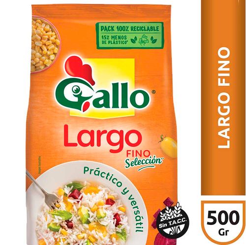 Arroz Gallo Largo Fino Selec X500g