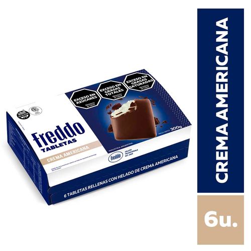 Helado Tabletas Freddo Crema Americana 300 Gr