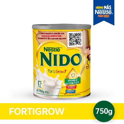 Leche En Polvo Nido Fortigrow Lata750g