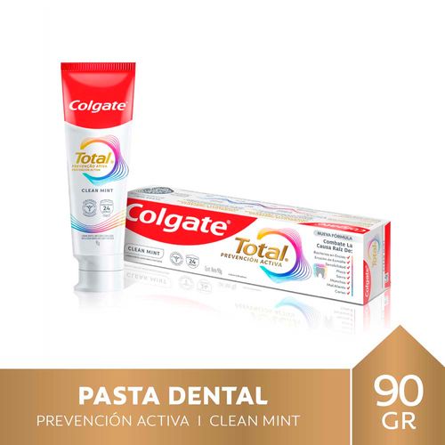 Pasta Dental Total Clean Mint Prevención Activa 90 Gr Colgate