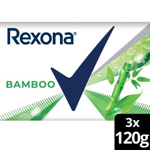 Jabón En Barra Rexona Bamboo Multipack X3 120 Gr