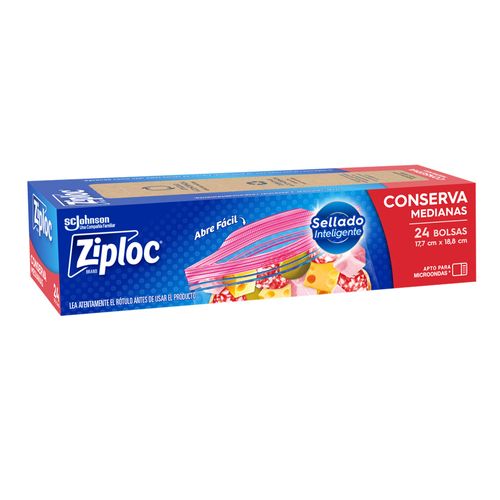 Bolsa Conserva Mediana 24un/12 Ar Ziploc