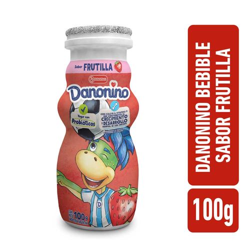 Yogur Peppa Pig Bebible Frutilla Danonino 100 Gr