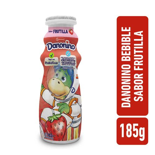 Yogur Bebible Sabor Frutilla 185 Gr Danonino