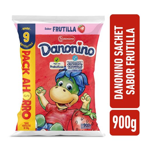 Yogur Bebible Sabor Frutilla 900 Gr Danonino