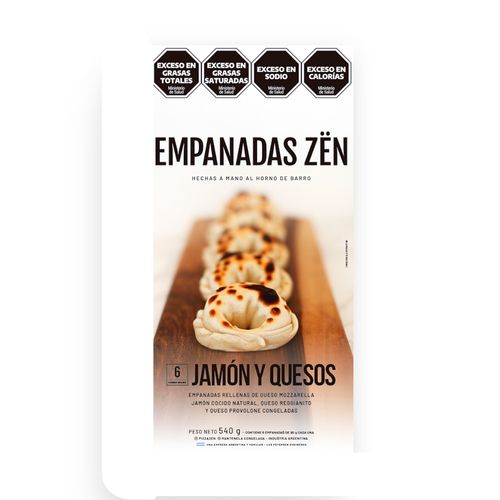 Empanadas Jamon Y Queso X 6 Unidades Zen