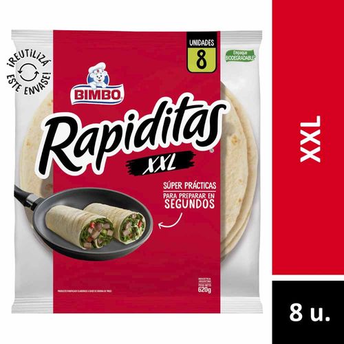 Tortillas Xxl Rapiditas 8 U