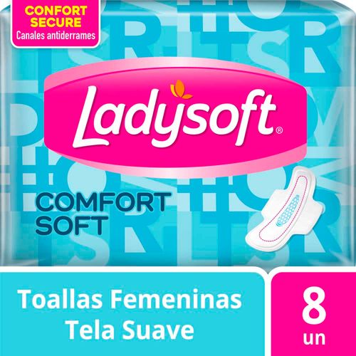 Toallas Femeninas Comfort Soft 8 Un Ladysoft