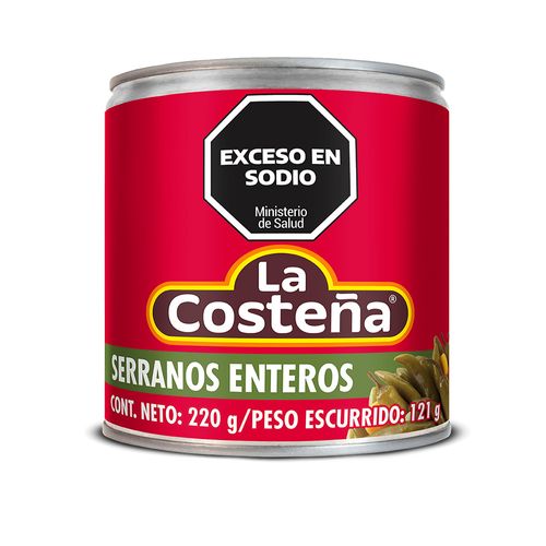 Chiles Serranos Escabeche La Costeñá 220 Gr