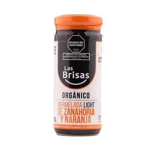 Mermelada Orgánica De Zanahoria Y Naranja Light 240 Gr Las Brisas