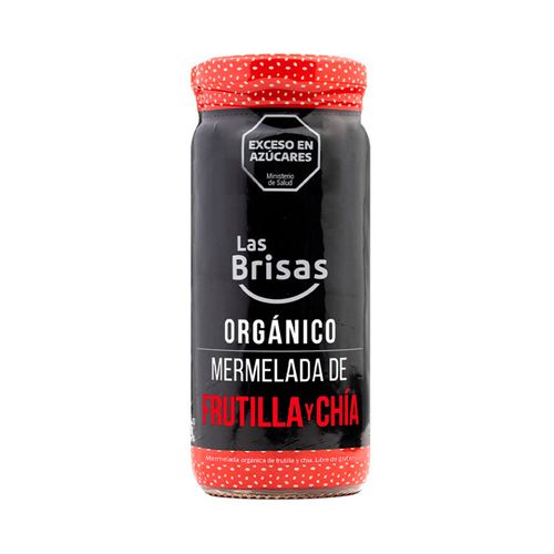 Mermelada Orgánica De Frutilla Con Chía 260 Gr Las Brisas