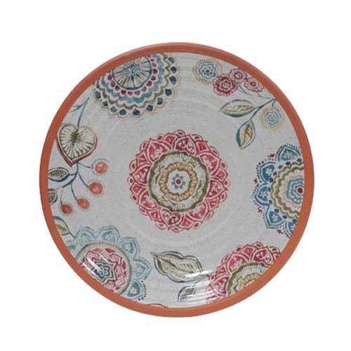 Plato L Mandala Flores Krea