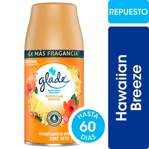 Aromatizador Automatico Hawaiian Breeze Repuesto 175 Cc Glade