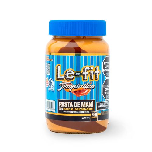 Pasta De Maní Temptation Con Dulce De Leche 360 Gr Le-Fit
